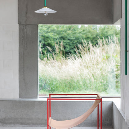 Hanging Lamp No.5 by Valerie Objects - Green Steel