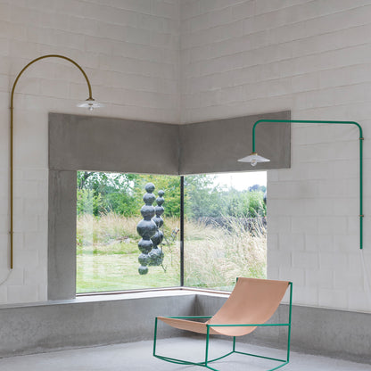 Hanging Lamp No.5 by Valerie Objects - Green Steel