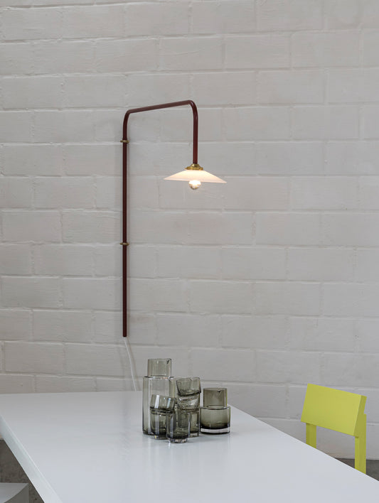 Hanging Lamp No.5 by Valerie Objects - Menie Red Steel
