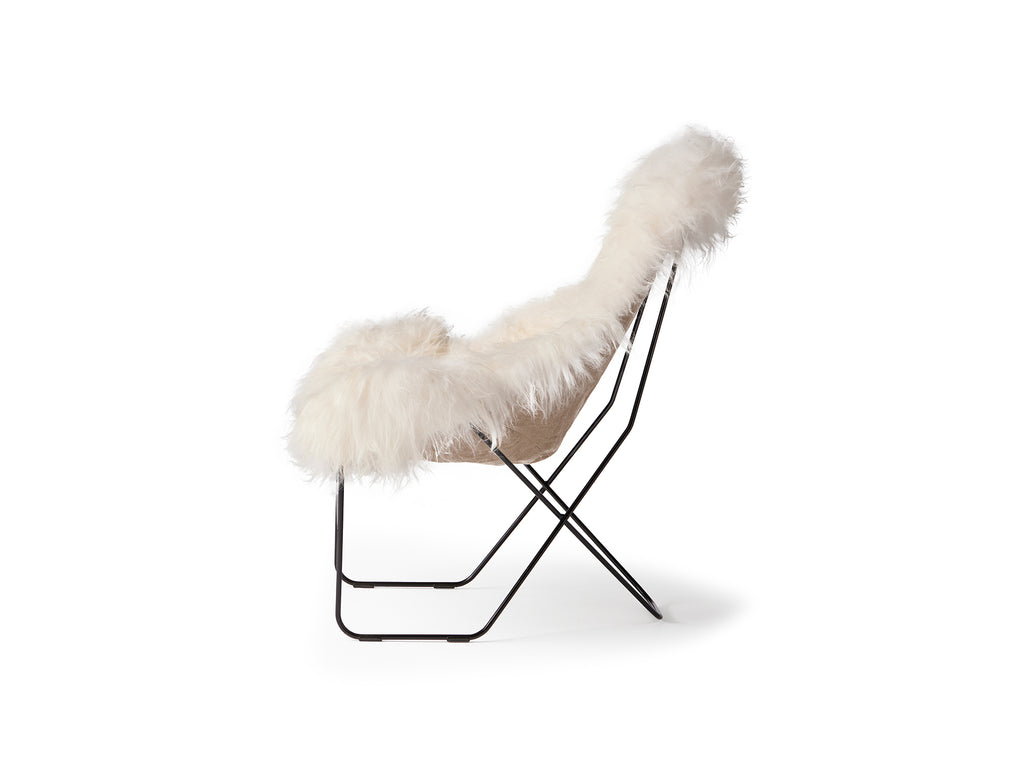 Valhalla Lounge Chair by Cuero - Wild White