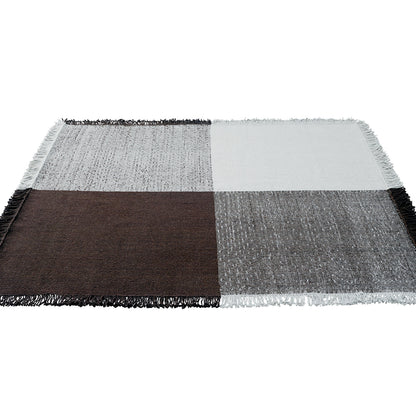 Verso Rug by Muuto - Cool Grey / Dark Brown

