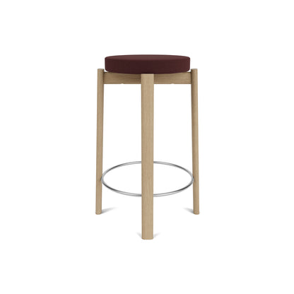 Passage Bar/Counter Stool Upholstered by Audo Copenhagen - Counter Stool / Oak Base / Vidar 693