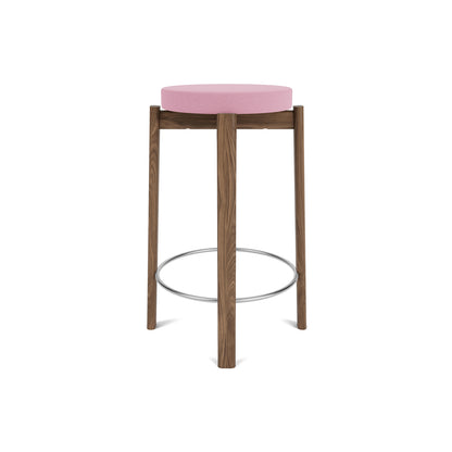 Passage Bar/Counter Stool Upholstered by Audo Copenhagen - Counter Stool / Walnut Base / Vidar 526