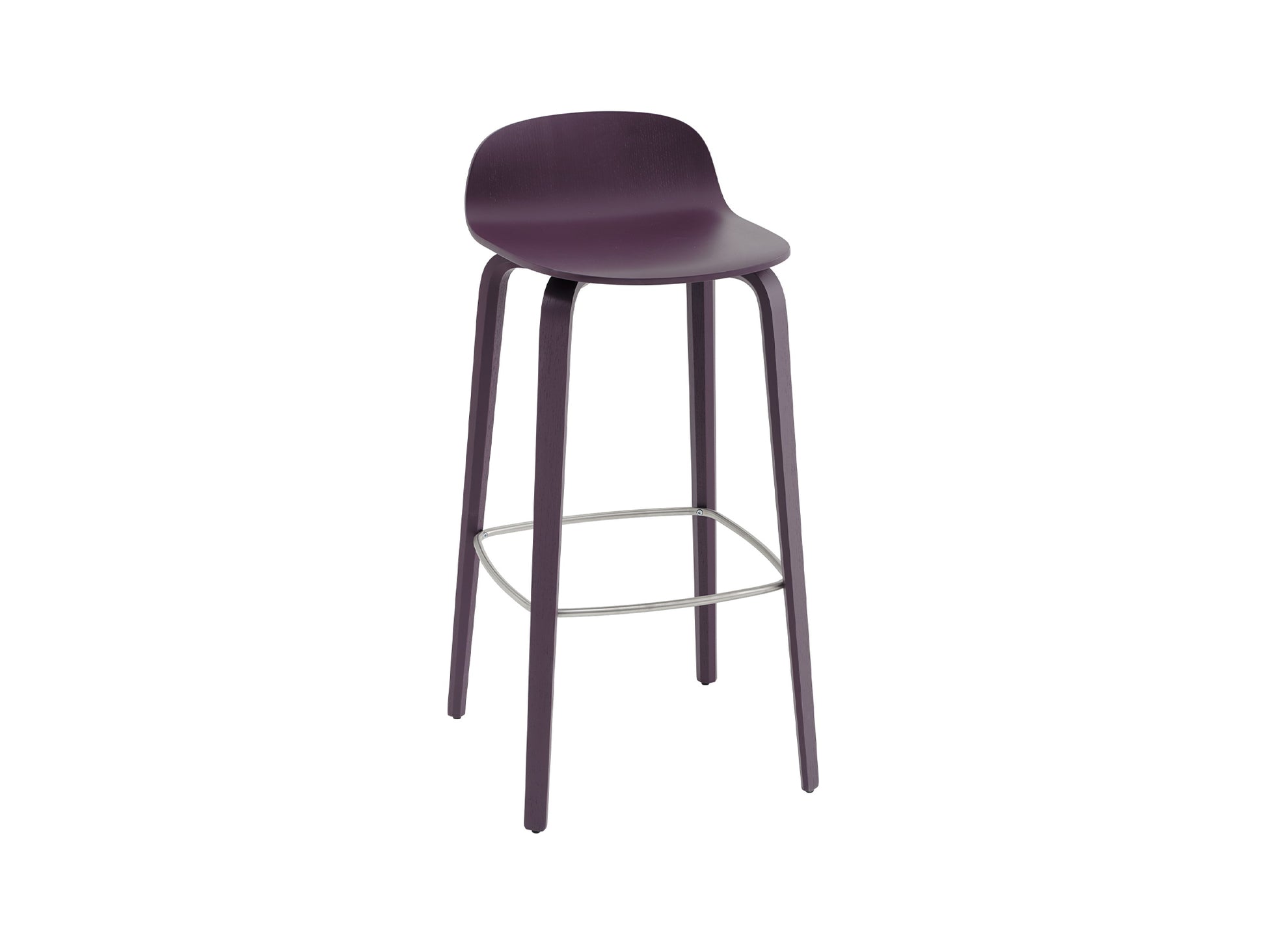 Visu Bar Stool by Muuto - Dark Plum Ash