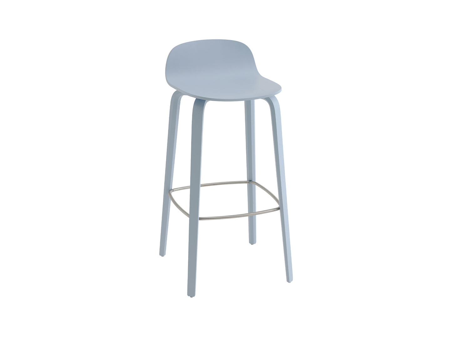 Visu Bar Stool by Muuto - Light Blue Ash