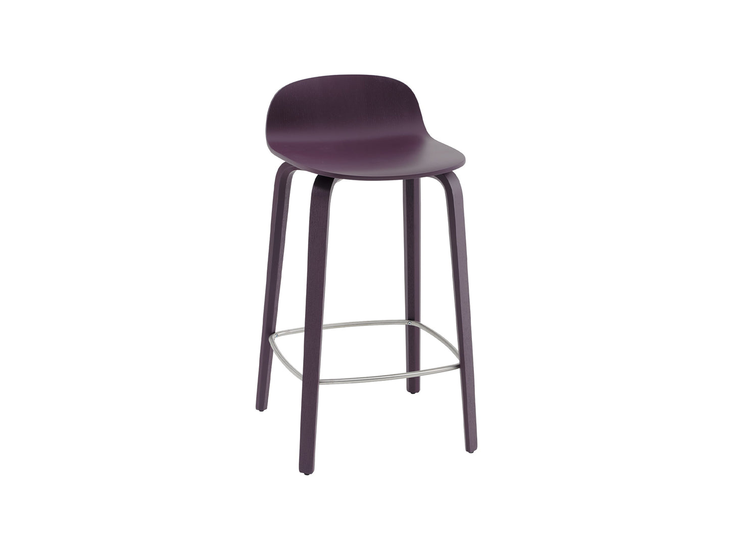 Visu Counter Stool by Muuto - Dark Plum Ash