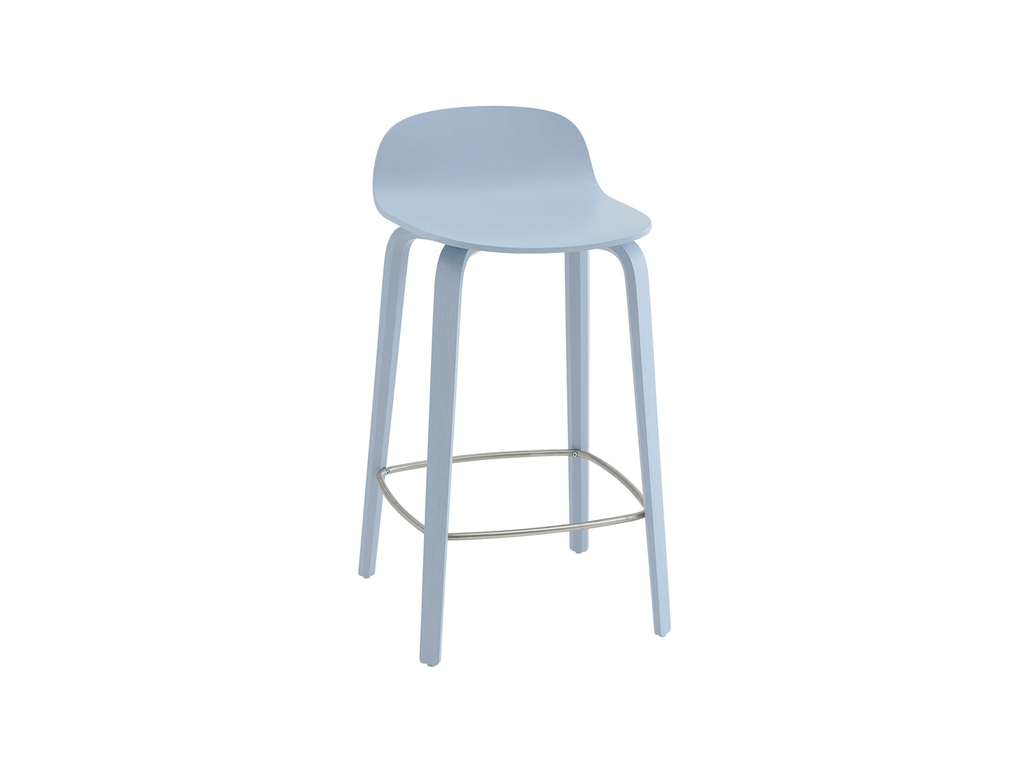Visu Counter Stool by Muuto - Light Blue Ash