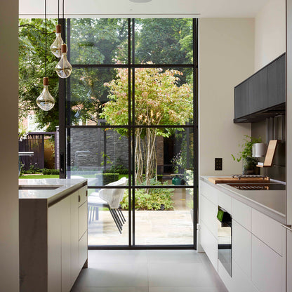 Triple Pendant with Voronoi II by Tala - Black Canopy / Brass Grip with 3 Walnut Pendants