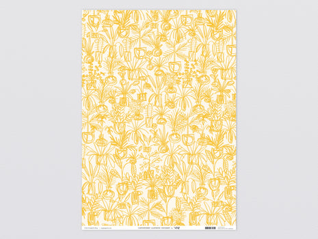 Plants Yellow Wrapping Paper by Wrap