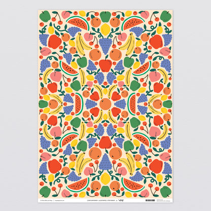 Fruit Cocktail Wrapping Paper by Wrap Stationery
