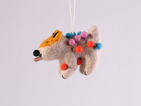 Dog Felted Hanging Decorations by Wrap Stationery - Willa