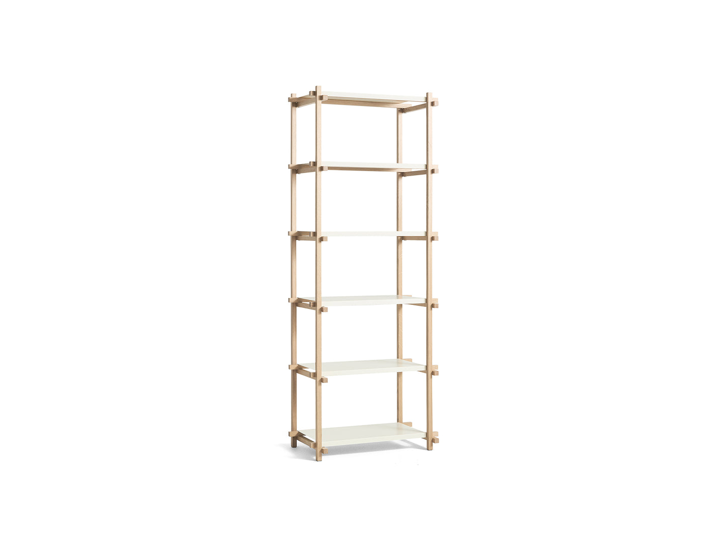 Woody Shelves by HAY - Column High / Soaped Oak / Almond White