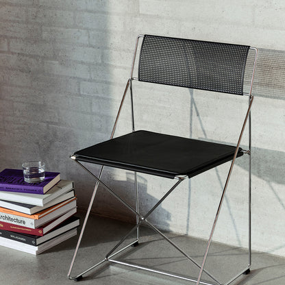 X-Line Chair Seat Pad by HAY - Black Scozia Leather