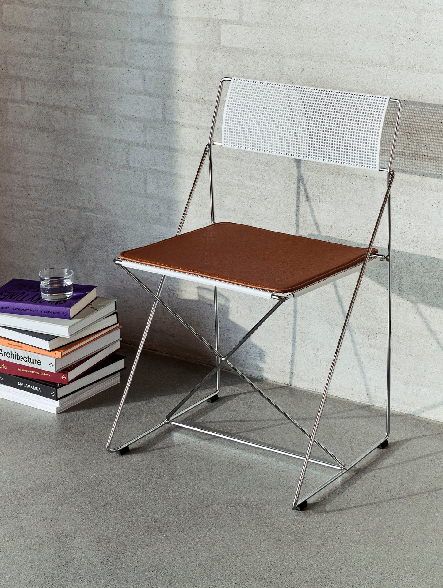 X-Line Chair Seat Pad by HAY - Cognac Scozia Leather