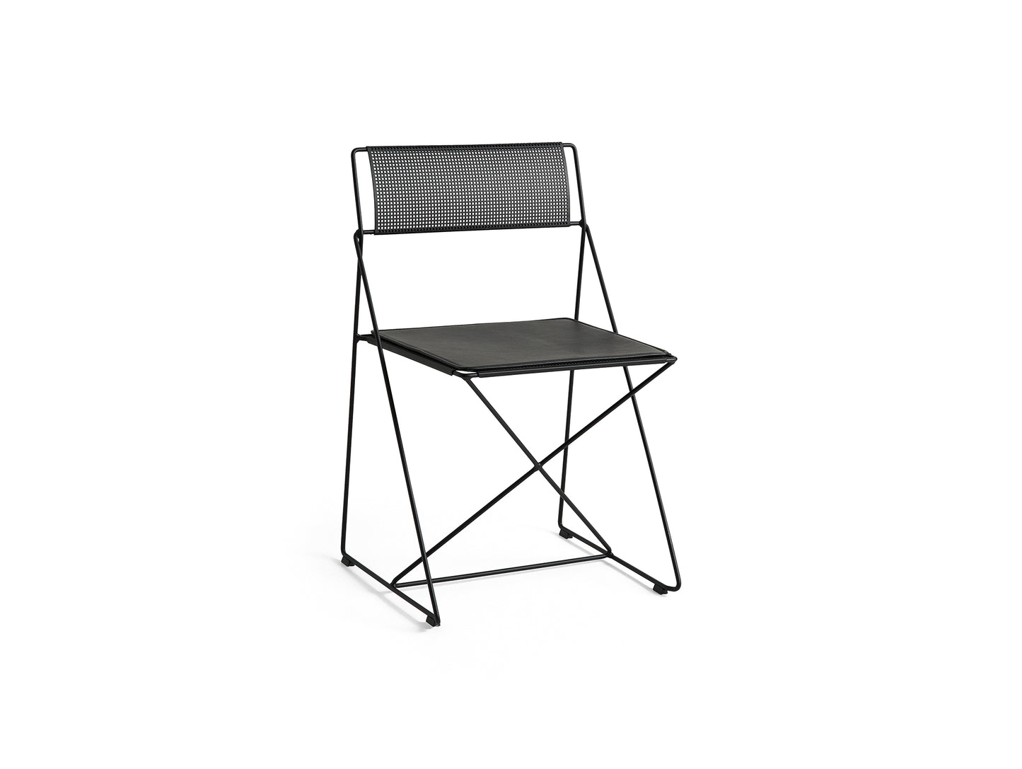X-Line Chair Seat Pad by HAY - Black Scozia Leather