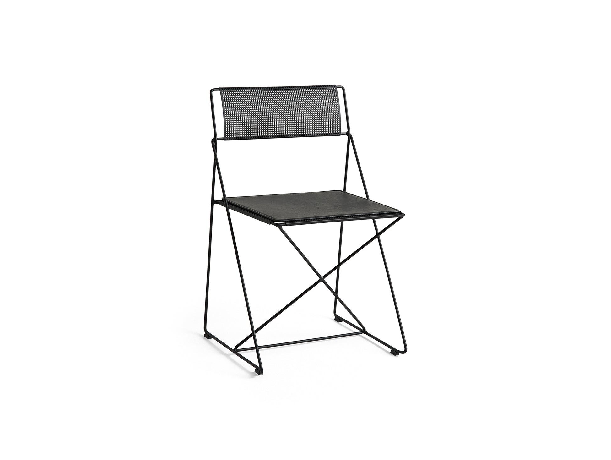 X-Line Chair Seat Pad by HAY - Black Scozia Leather