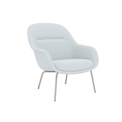 Fiber Lounge Armchair - Tube Base by Muuto / Acca 731 / Grey Base