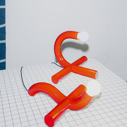 La Due Table Lamp by Valerie Objects - Red