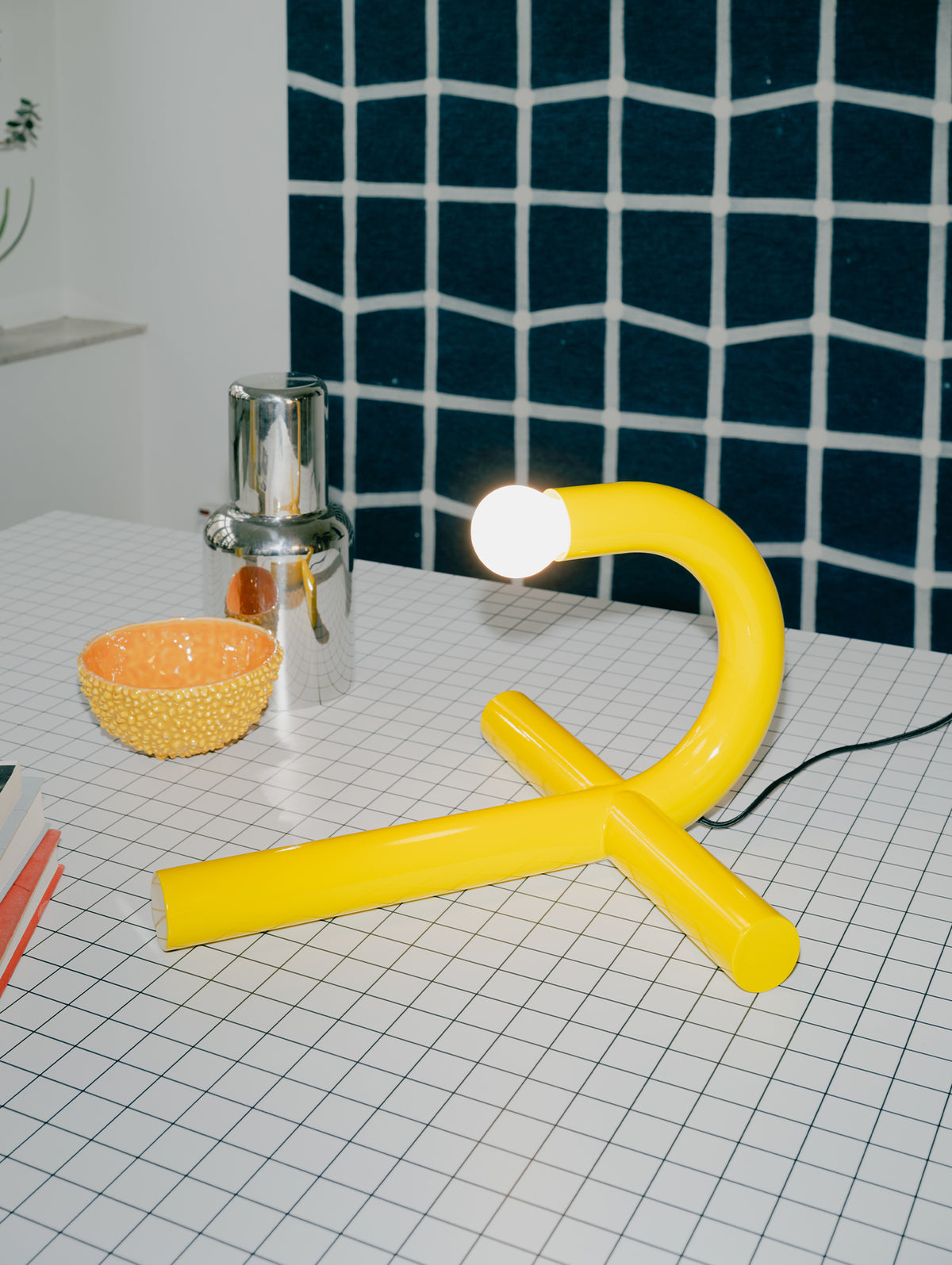 La Tre Table Lamp by Valerie Objects - Yellow