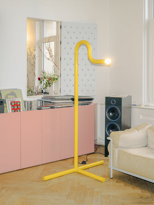 La Uno Floor Lamp by Valerie Objects - Yellow