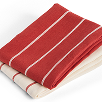 Swatch for Beige with Red Stripe Outdoor