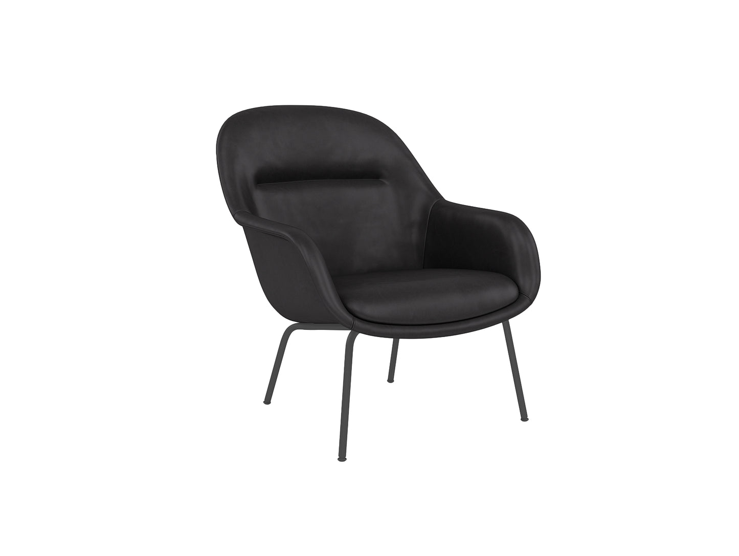 Fiber Lounge Armchair - Tube Base