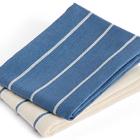 Swatch for Blue with Beige Stripe Outdoor