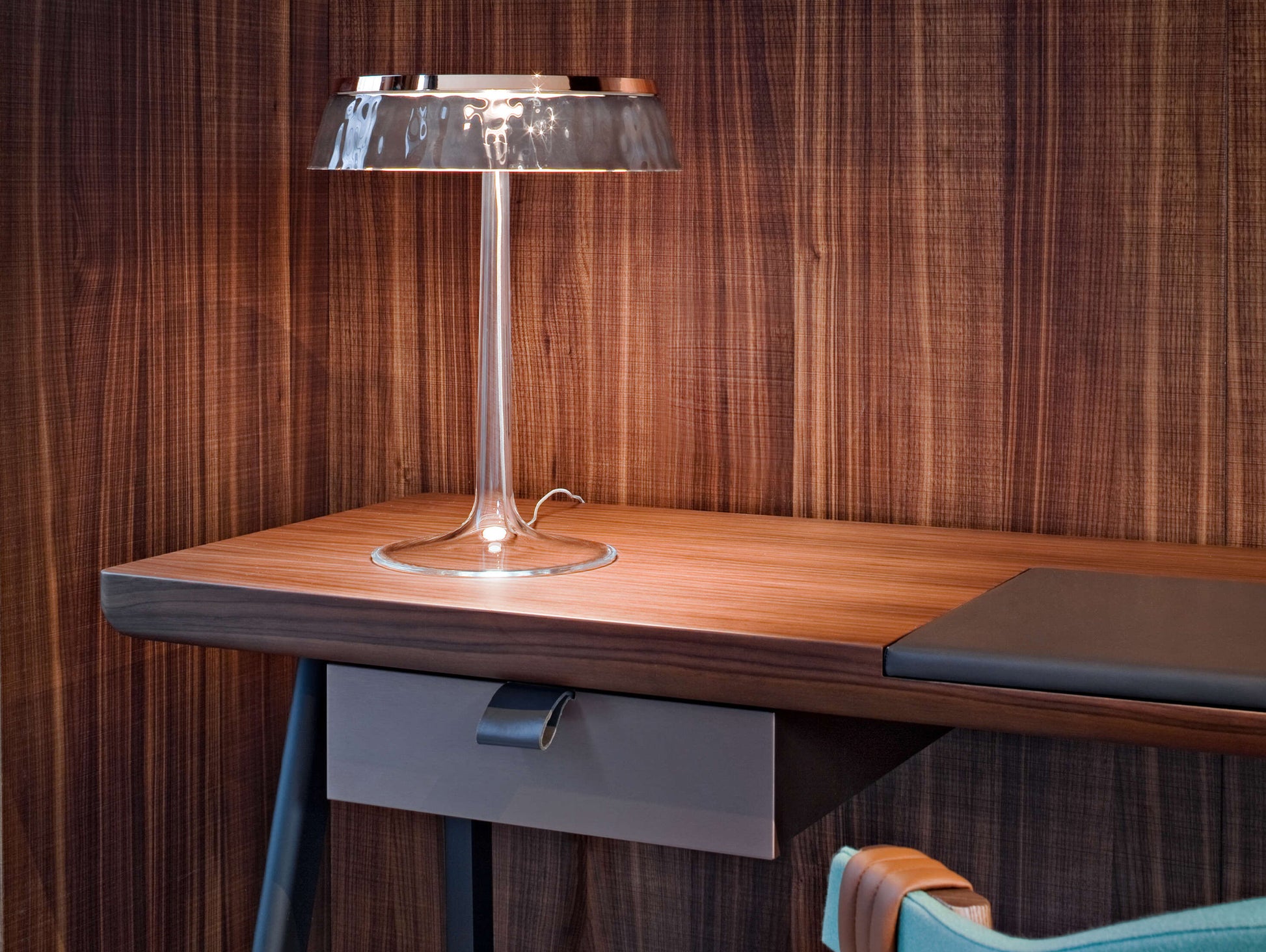 Bon Jour Table Lamp by Flos - Fumée / Copper