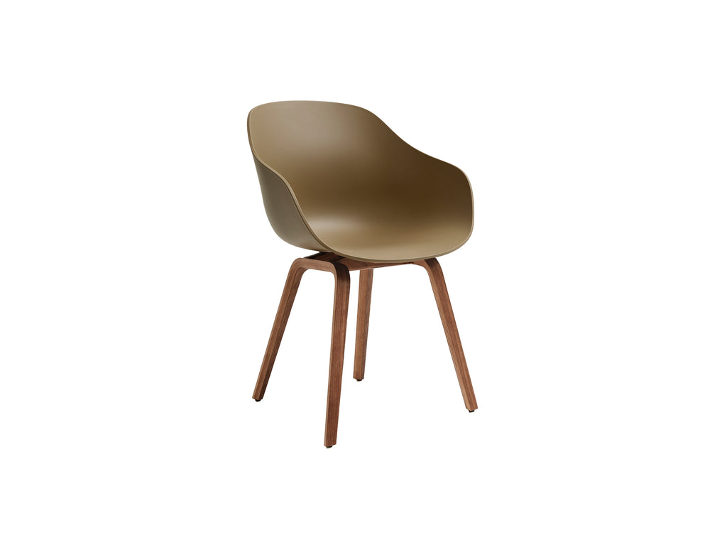 About A Chair AAC 222 - New Colours by HAY / Clay Shell / Lacquered Walnut Base