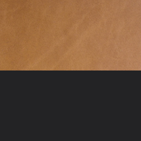 Swatch for Cognac Refine Leather / Black Metal Base
