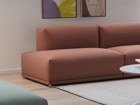 Connect Modular Sofa - Individual Modules by Muuto / Module F / Twill Weave 550