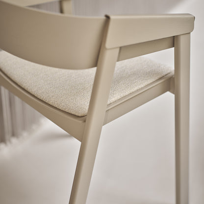 Cover Armchair Upholstered by Muuto - Dark Beige and Ecriture 910