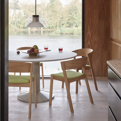 Midst Table by Muuto - Grey Linoleum Tabletop / Grey Steel Base