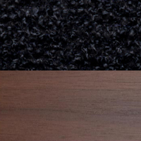 Swatch for Dark Lacquered Walnut / Anthracite Black 11 Nubia