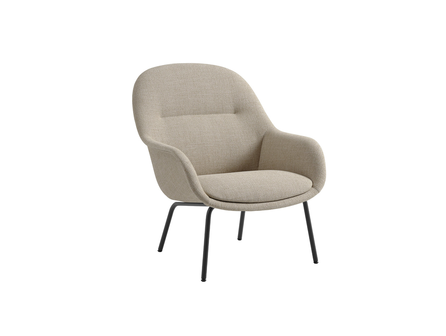 Fiber Lounge Armchair - Tube Base