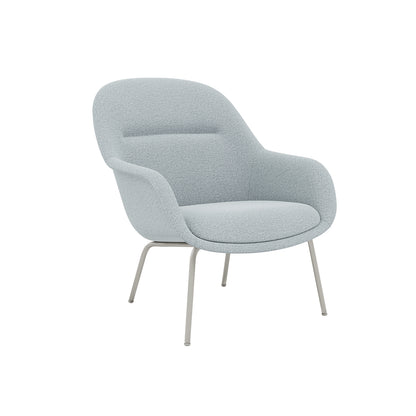 Fiber Lounge Armchair - Tube Base by Muuto / Ecriture 710 / Grey Base