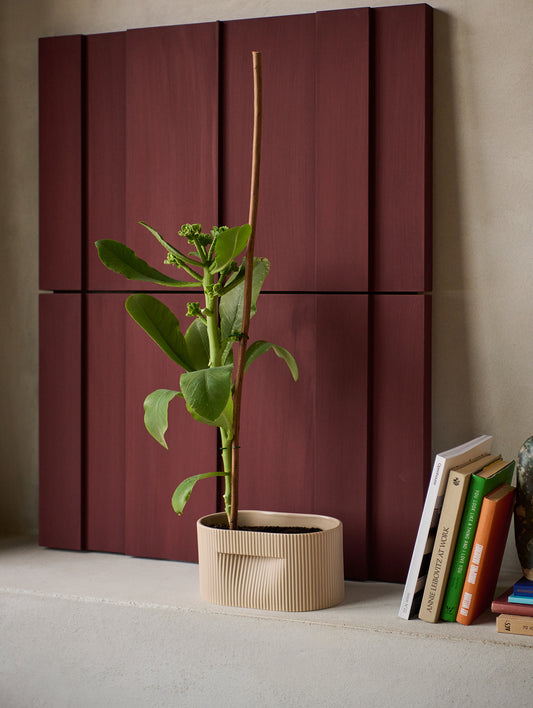 Ridge Planter by Muuto - H13 / Beige