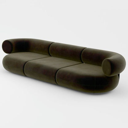 Fat 3-Seater Modular Sofa by Tom Dixon - Tom Dixon Velvet 162