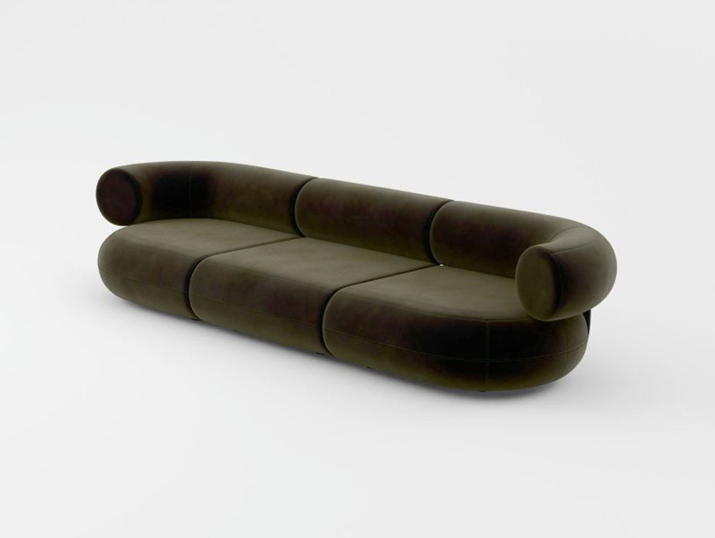 Fat 3-Seater Modular Sofa by Tom Dixon - Tom Dixon Velvet 162