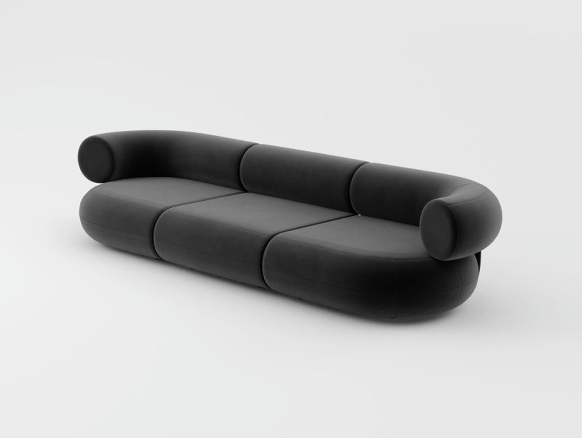 Fat 3-Seater Modular Sofa by Tom Dixon - Tom Dixon Velvet 158