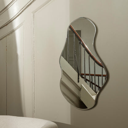 Pond Mirror by Ferm Living - Large / Dark Chrome