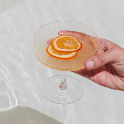 Ripple Champagne Saucers - Set of 2 by Ferm Living