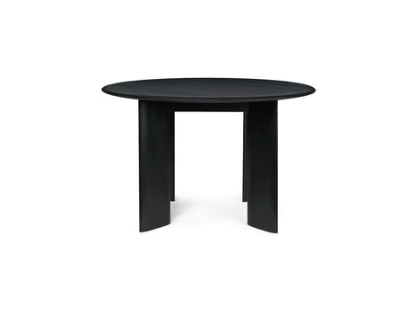 Bevel Round Table by Ferm Living - Black Oiled Beech