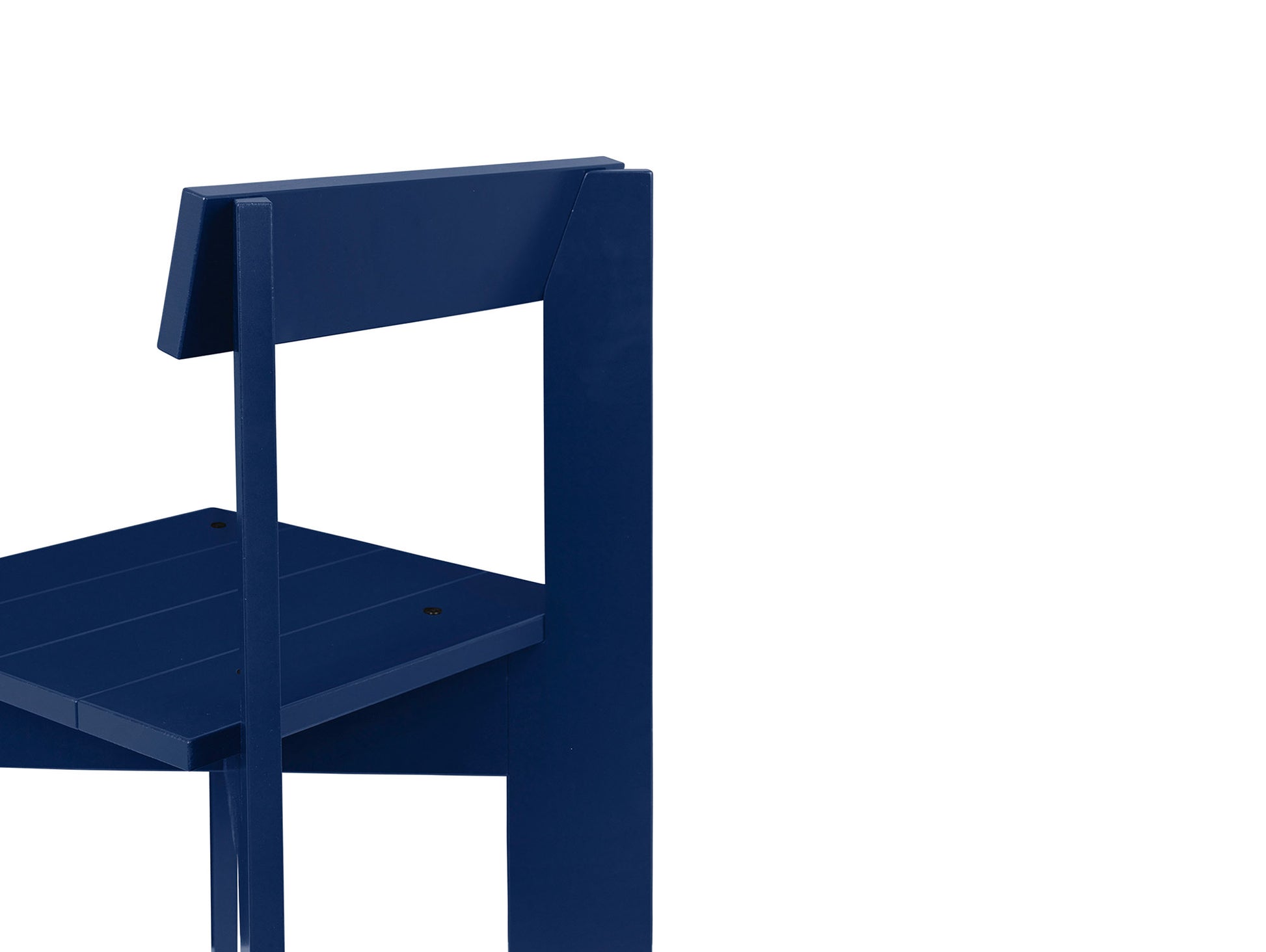 Ark Dining Chair by Ferm Living - Blue Lacquered Beech