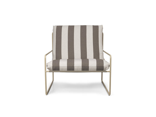 Desert 1-Seater Sofa by Ferm Living - Cashmere Frame / Chocolate Stripe