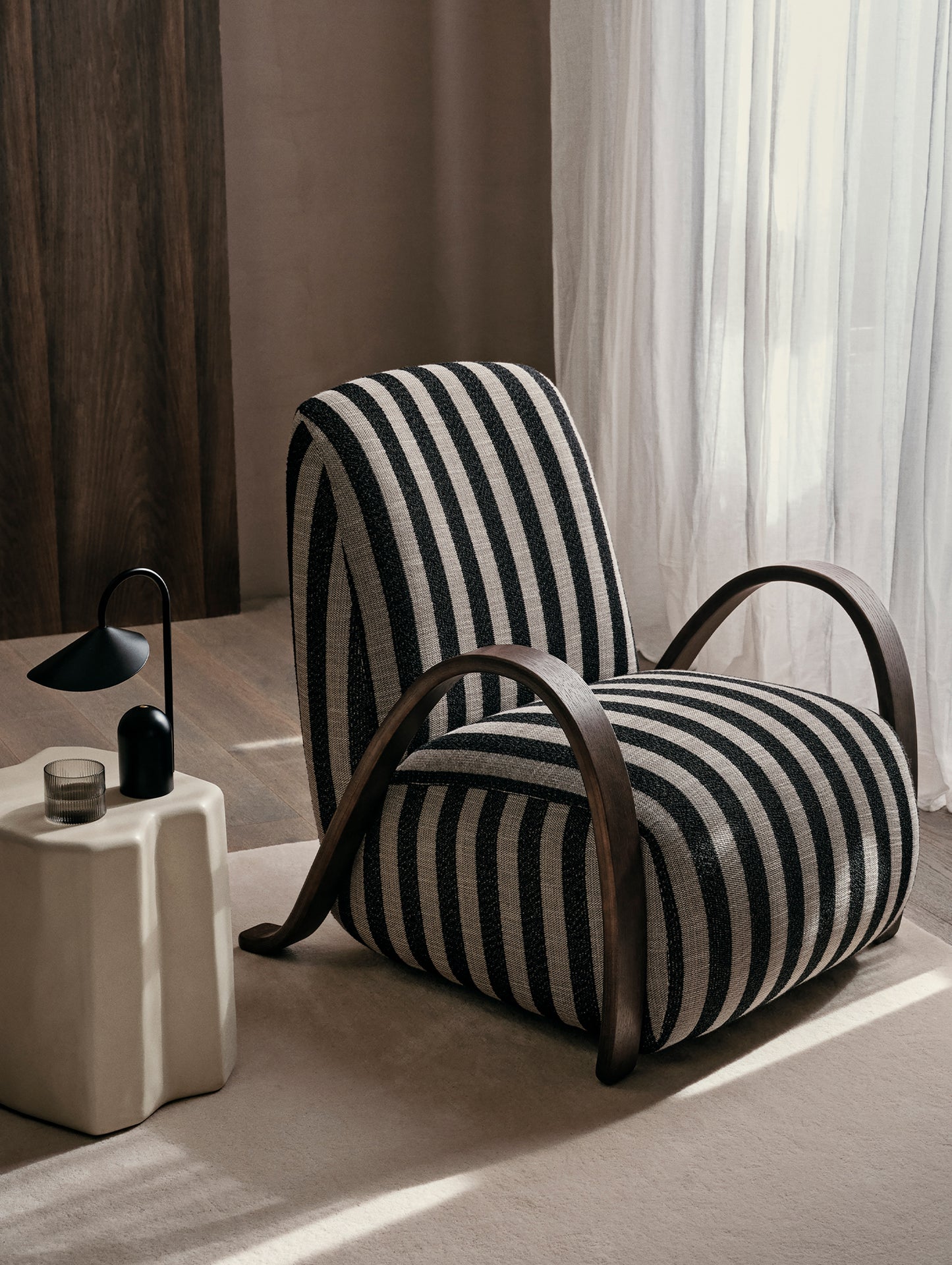 Arum Portable Lamp by Ferm Living - Black
