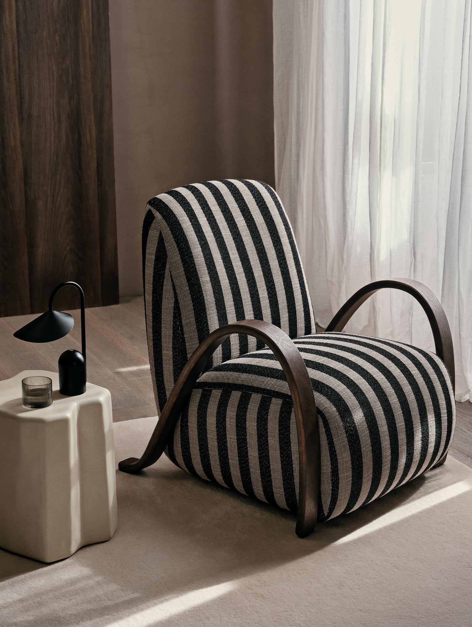 Arum Portable Lamp by Ferm Living - Black