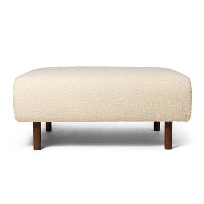 Dase Ottoman by Ferm Living - Nordic Boucle Off White