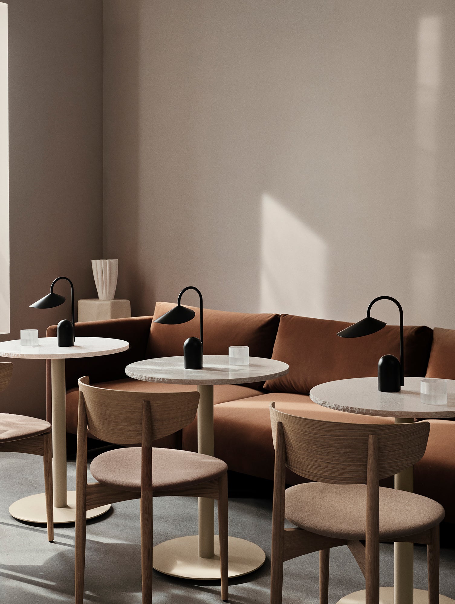 Arum Portable Lamp by Ferm Living - Black