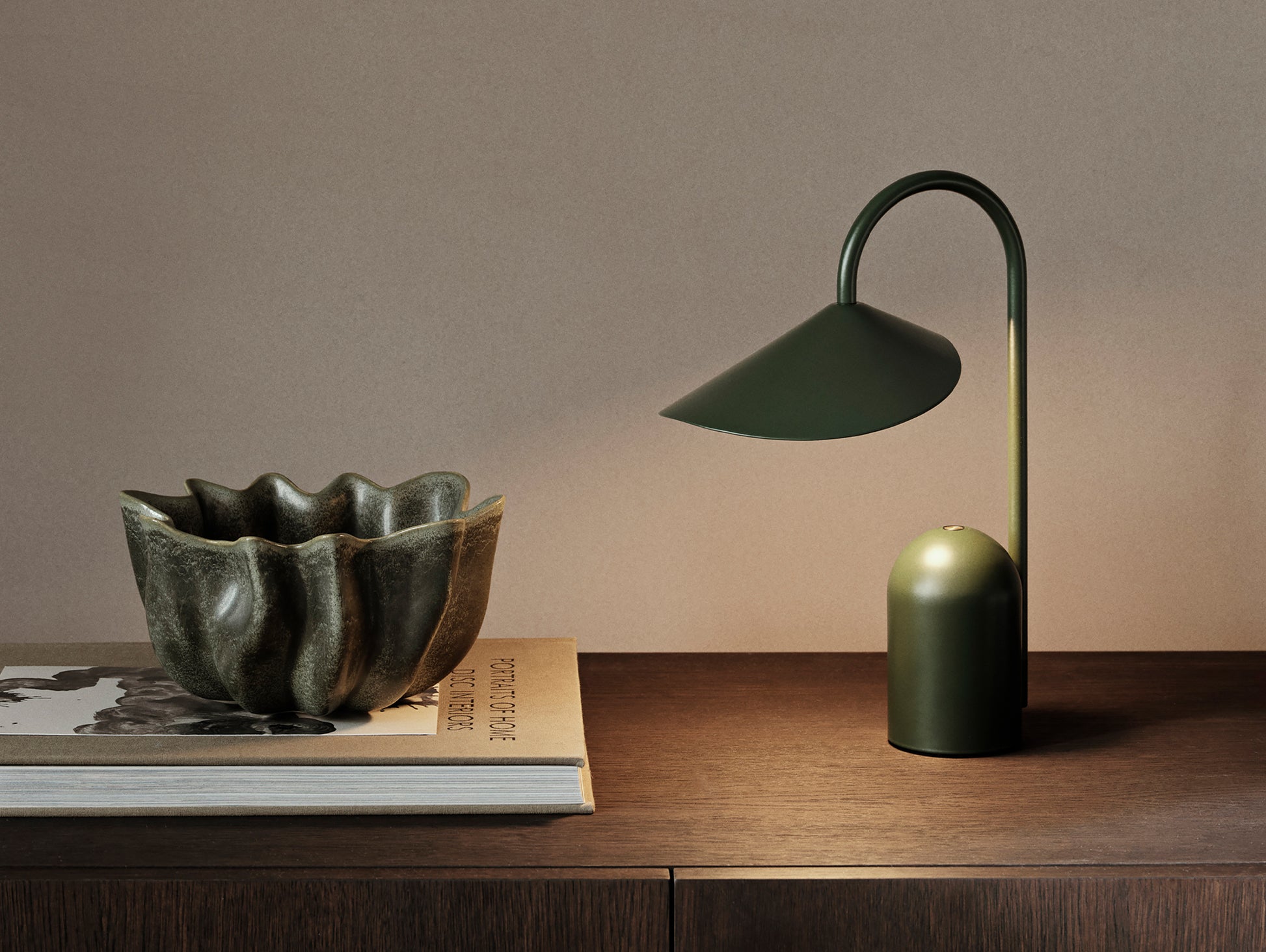 Arum Portable Lamp by Ferm Living - Grass Green